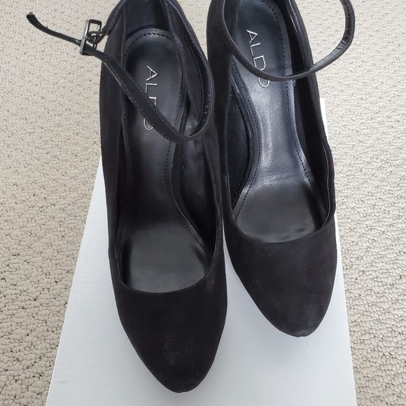 ALDO SUEDE PACLED HEELS SIZE 7 - Picture 6 of 11